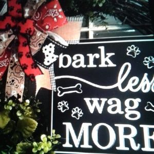 Hand Crafted Dog Wreath Dog Lovers FINAL SALE